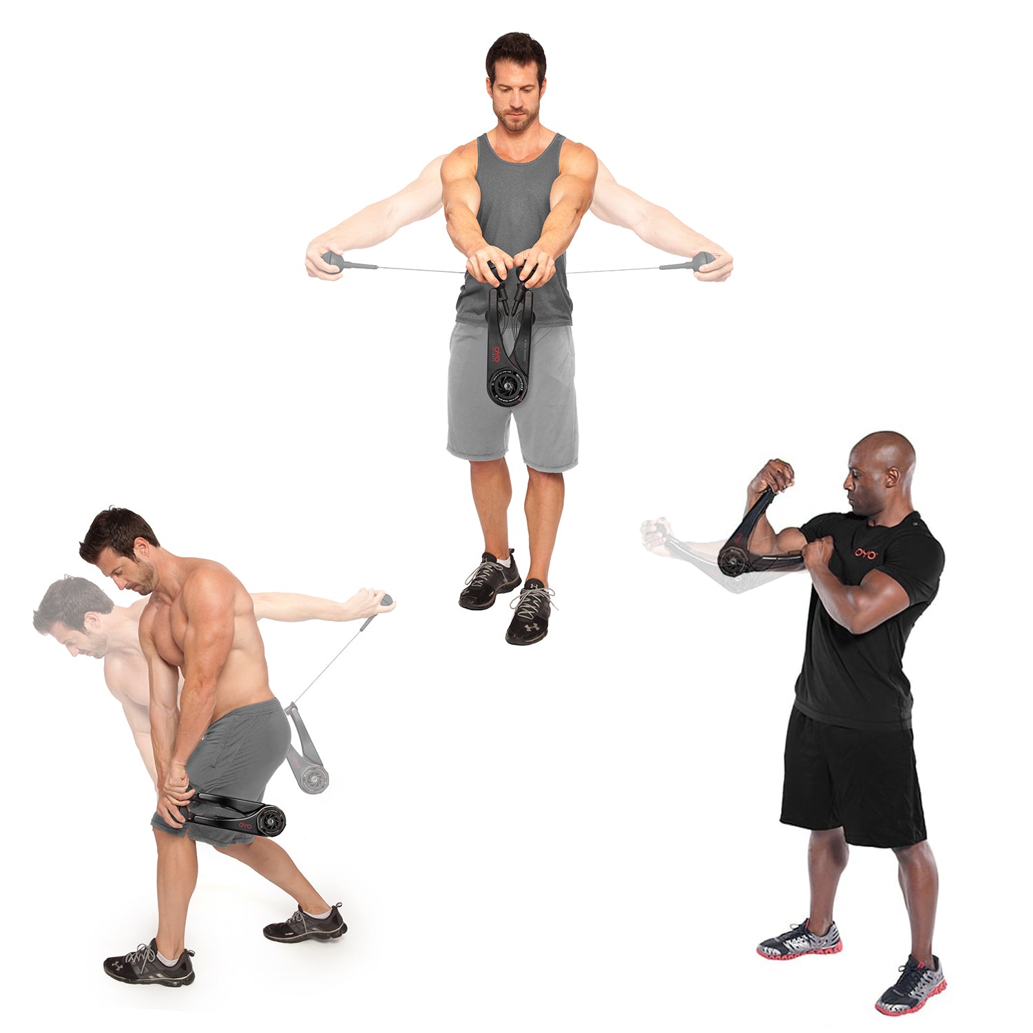 OYO Personal Gym - Full Body Portable Gym Equipment Set for Exercise at  Home, Office or Travel - SpiraFlex Strength Training Fitness Technology -  NASA Technology 